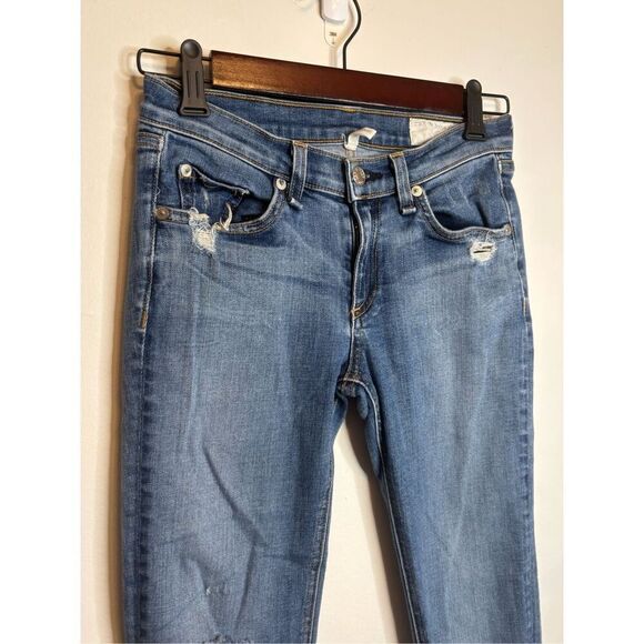 Rag & Bone EUC Kensington destroyed skinny jeans Size 00 - Picture 2 of 8